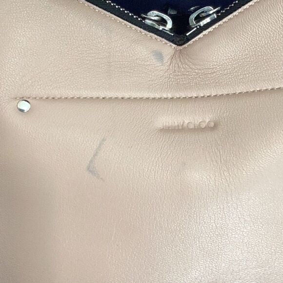 JIMMY CHOO RAVEN HOBO LUXURY LEATHER SHOULDER SATCHEL TOTE HANDBAG - Picture 10 of 14